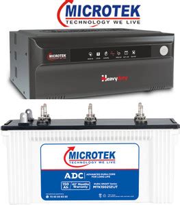 Microtek 500 VA Dura Smart 150Ah/12V Battery with Heavy Duty Advanced ...