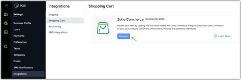 Integrating with Zoho Commerce