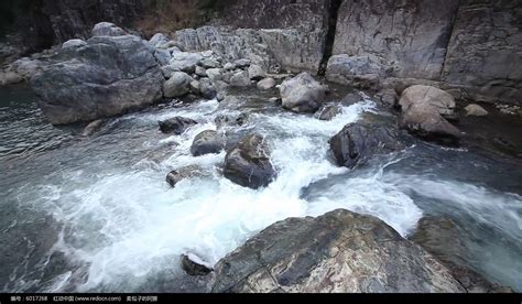 流动的溪水视频实拍下载_红动中国