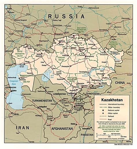 Kazakhstan Map