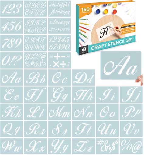 Amazon.com: Large Letter Stencils for Painting on Wood 4 Inch ...