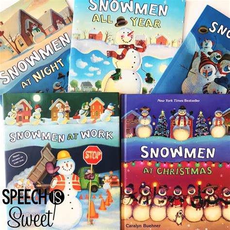 Snowman Books for Speech Therapy! - Speech is Sweet
