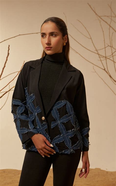 Denim bloom blazer – Clothes On My Mind