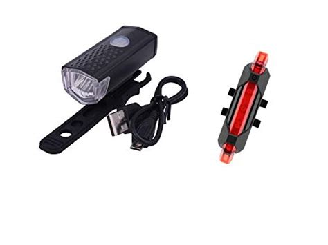 Dark Horse® Bicycle 3 Mode LED Front & 5 USB Tail Light Combo Front ...