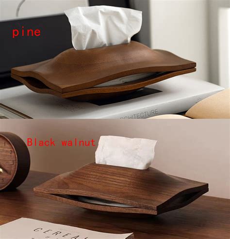 Image result for Rectangular Modern Wooden Tissue Box