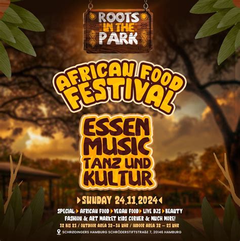 African food Festival - ROOTS in the park , Schroedingers im ...