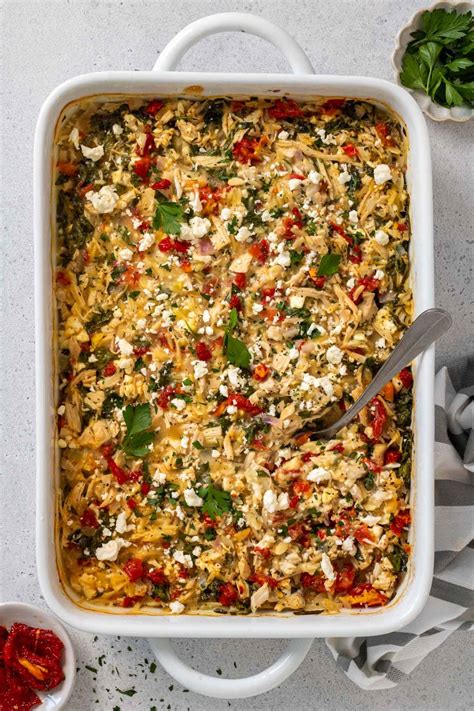 Greek Chicken Casserole | Recipe | Healthy casseroles, Chicken recipes ...