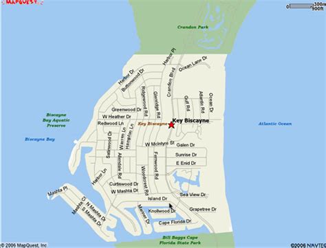 Image result for Key Biscayne Map