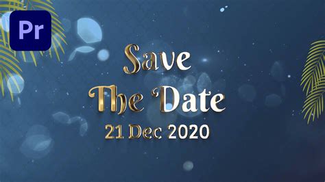 Wedding Invitation Video Templates Free Download Premiere Pro (Template 22)