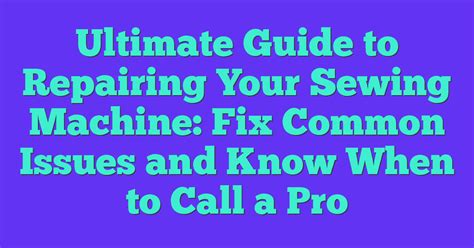 Image result for How to Repair Sewing Machine Control Box