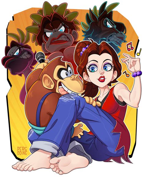 donkey kong, pauline, kong bananza, zebra bananza, and ostrich bananza ...