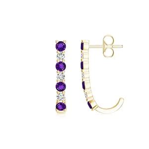 Buy Goldhartz Simulated Emerald/Cubic Zirconia Hoops Earrings, 925 ...