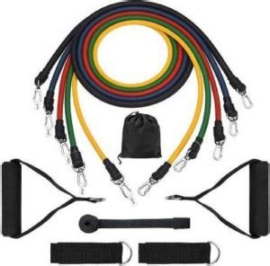 BADSHAH AND KHALIFA Best Home Gym Exercise Variable Resistance Band 5 ...