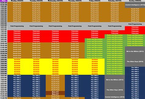Comedy Central Schedule for 10/2/23 - 10/8/23 by ArtieRaccoonReviews on ...