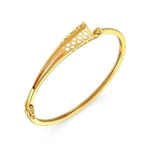 Buy Joyalukkas 22k (916) Purity BIS Certified Textured Twirl Gold ...