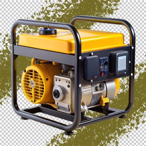 Portable generator clean on transparent background | Premium AI ...