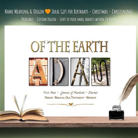 Best Name Wall Art Gift For Him - Any Name Printable – Letter Art Gifts