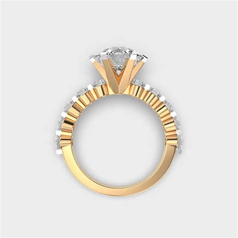 Buy 3 Carat Solitaire gold Ring Online | Carat Mantra