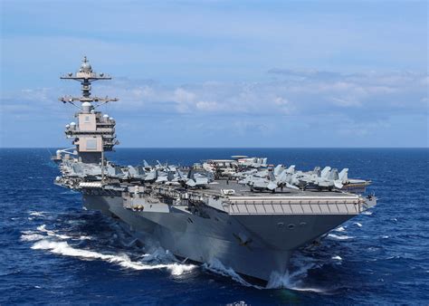 Gerald Ford Aircraft Carrier Construction