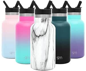 Simple Modern Kids 12oz Ascent Water Bottle with Straw Lid - Stainless ...