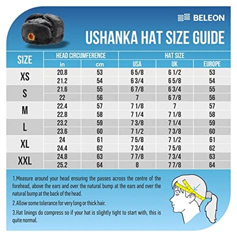 Buy BELEON Ushanka Russian Fur Hat - Soviet Army Trapper Hat - Winter ...