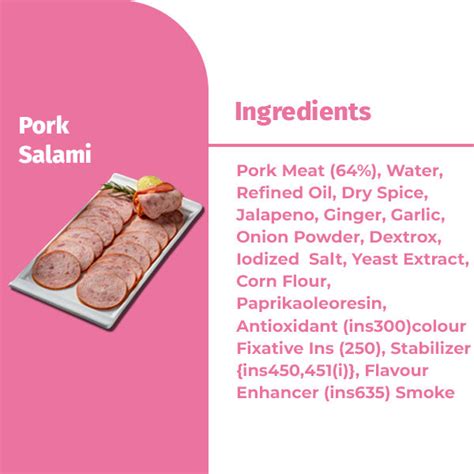 PORK SALAMI – Green Chick Chop