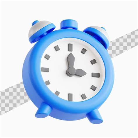 Alarm icon 3d render illustration | Premium PSD