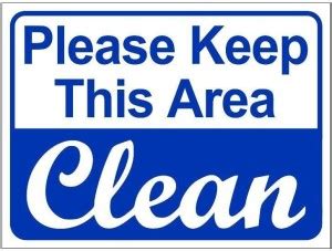 Clickforsign Keep This area clean Emergency Sign Price in India - Buy ...