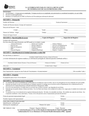 Completable En línea LA AUTORIZACION PARA EL USO O LA REVELACION DE ...