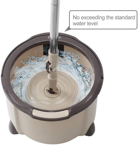 Buy Eyliden Microfiber Spin Mop with Bucket, 360 Spin Rapid Dehydration ...