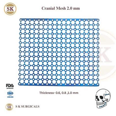 Cranial Mesh Plate - Maxillofacial Titanium Mesh Plate Manufacturer ...