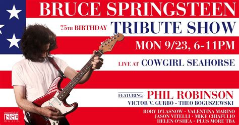 BRUCE SPRINGSTEEN TRIBUTE SHOW (Bruces 75th Birthday @ Cowgirl Seahorse ...