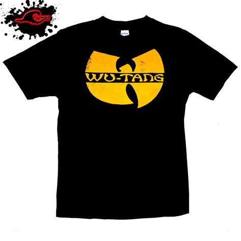 Wu Tang Clan Original Logo Wu Tang Clan Black Logo T Shirt (Black)