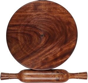 Karigar Creations Wooden Chakla-Belan Set/Rolling Pin/Roti Maker ...