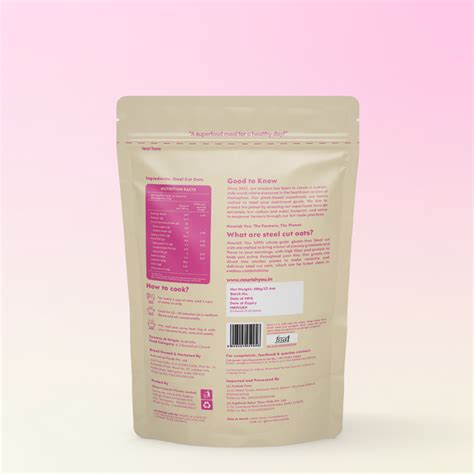 Steel cut oats, High Fiber, Protein — Nourish You