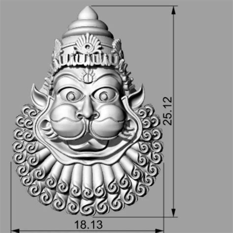 Exquisite Narasimha 3D Model Jewelry - Buy Online