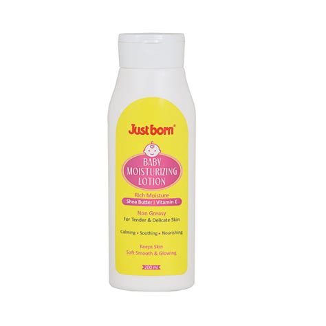Just Born Baby Moisturizing Lotion 200ml | Rich in Shea Butter, Aloe ...
