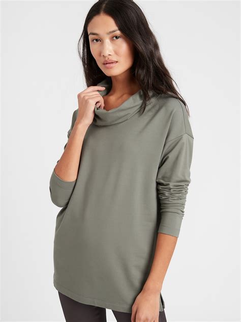 Cowl-Neck Sweatshirt | Banana Republic