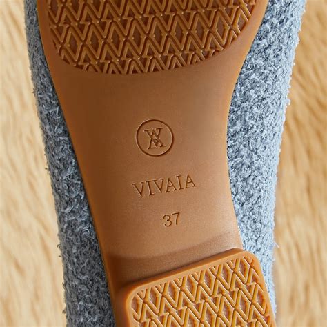 Samantha Squared-Toe Mink-Knit Flats in Grey Blue-Pumpkat | VIVAIA