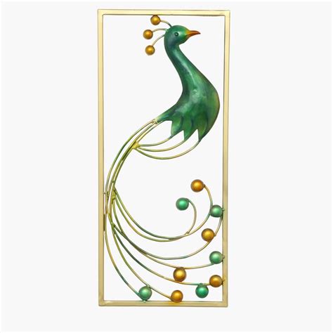Buy VEDAS Mystical India Leo Metal Peacock Wall Accent from Vedas at ...