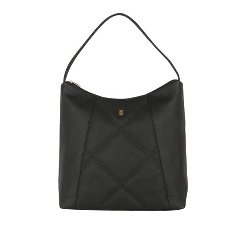Misty Black Large Hobo Bag