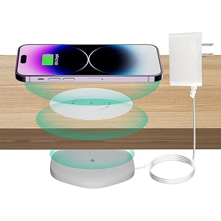 KPON Invisible Wireless Charger - 30mm Under Table Wireless Charger ...