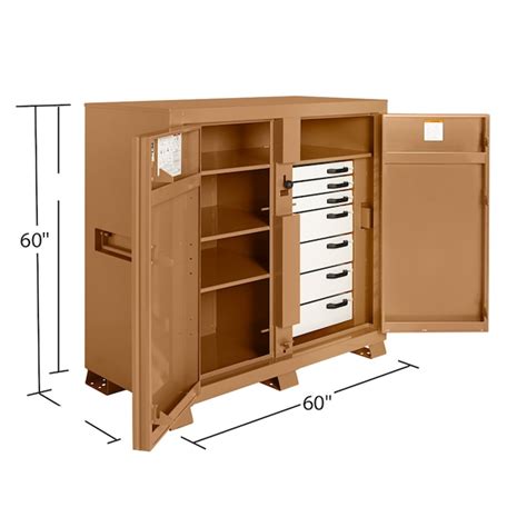 KNAACK JOBMASTER Cabinet 30-in W x 60-in L x 60-in H Brown Steel ...
