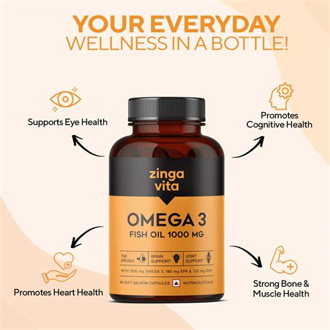 Buy ZINGAVITA OMEGA 3 FISH OIL MERCURY FREE FORMULA FOR HEART & JOINT ...