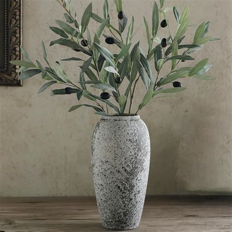 Amazon.com: Rustic Large Ceramic Vase, Vintage Floor Tall Flower Vase ...