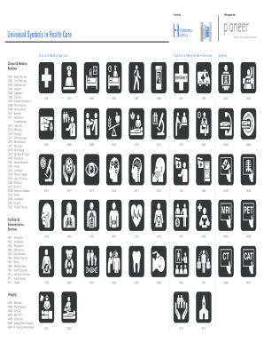 Universal Symbols In Health Care - BSEGDb - Fill and Sign Printable ...