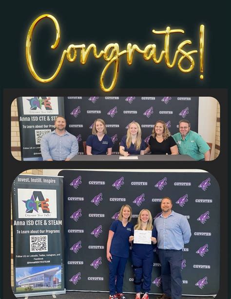 Anna ISD CTE & STEAM on LinkedIn: Job Signing! Congrats to Ellyaine ...