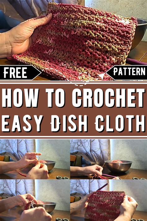 Image result for Crochet Dish Cloth Tutorial