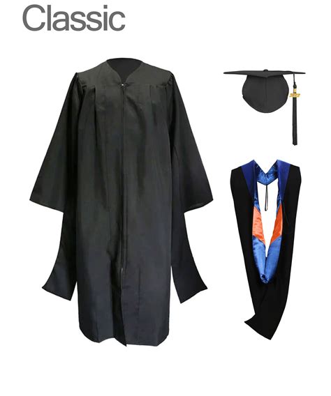 Classic Master Graduation Gown & Colorful Hood | University Regalia - CA Graduation – CA graduation