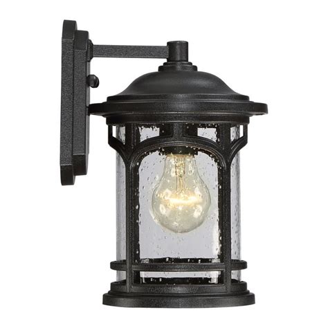 Quoizel Marblehead 1 -Light 11.0-in H Black Hardwired Outdoor Wall ...